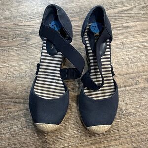 Navy and White Espadrilles